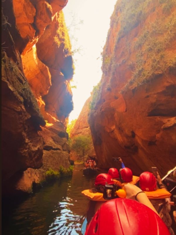 Cânions do Xingó - Passeio de canoa - Gruta do Talhado